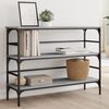 vidaXL Table console sonoma gris 100x32x75 cm bois d'ing&eacute;nierie