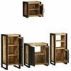 vidaXL Ensemble de mobilier de salle de bain avec tiroir 4 pcs