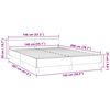 vidaXL Cadre de lit sans matelas gris fonc&eacute; 140x200 cm velours
