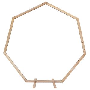 vidaXL Arche de mariage Marron Clair 221 x 92 x 216 cm