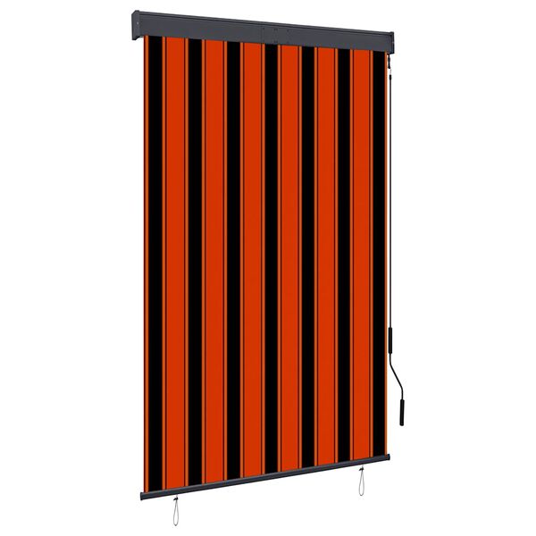 vidaXL Store roulant d'ext&eacute;rieur 120x250 cm Orange et marron