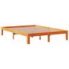 vidaXL Cadre de lit avec tiroirs sans matelas cire marron 120x190 cm