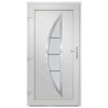 vidaXL Porte d'entr&eacute;e anthracite 98x200 cm PVC