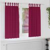 vidaXL Rideaux occultants avec anneaux 2 pcs Bordeaux 175 x 140 cm