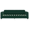 vidaXL Lit de jour avec matelas vert fonc&eacute; 90x200 cm velours