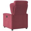 vidaXL Fauteuil inclinable Rouge bordeaux Tissu