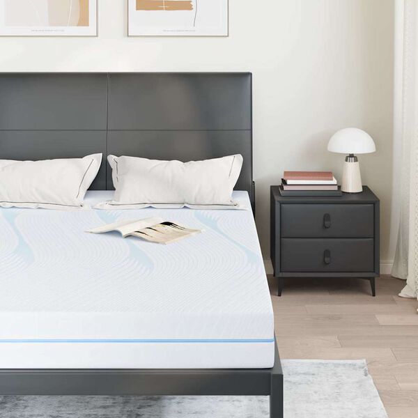 vidaXL Matelas Blanc 140 x 190 cm Mousse