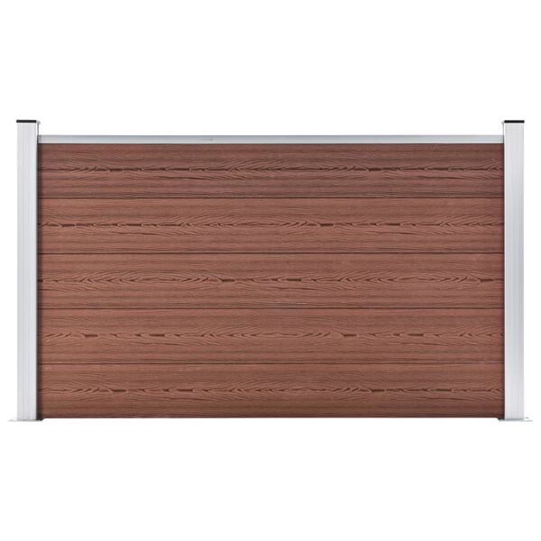 vidaXL Cl&ocirc;ture de jardin WPC 180x105 cm Marron