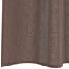 vidaXL Rideaux en voile avec passe-tringles 2 pcs marron