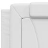 vidaXL Coussin de t&ecirc;te de lit Viana blanc 200 cm similicuir