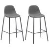 vidaXL Ensemble de bar 3 pcs Tissu Taupe