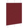 vidaXL Store pliss&eacute; rouge bordeaux 110x100 cm largeur du tissu 109,4cm