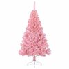 vidaXL Sapin de No&euml;l artificiel pr&eacute;-&eacute;clair&eacute; Rose 120 cm PVC