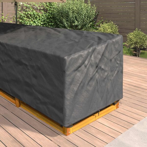 vidaXL Housse pour meubles Noir 330 x 255 x 80 cm Tissu Oxford 210D