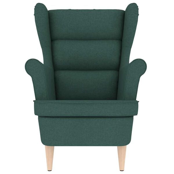 vidaXL Fauteuil vert foncé 74x84x100 cm tissu