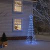 vidaXL Arbre de No&euml;l c&ocirc;ne 108 LED Bleues 70x180 cm