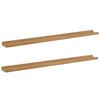vidaXL &Eacute;tag&egrave;re Murale 2 pc Marron 100 x 9 x 3 cm Bois d'ing&eacute;nierie