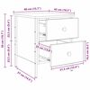 vidaXL Cabinet de Chevet avec tiroir Bois ancien 40 x 42 x 50 cm