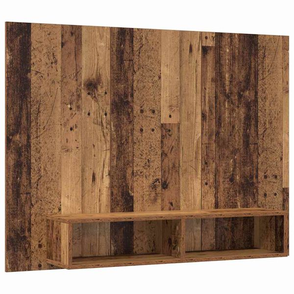 vidaXL Ensemble meuble TV Montage mural Bois Ancien 120 x 23,5 x 90 cm