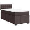 vidaXL Sommier &agrave; lattes de lit avec matelas Marron fonc&eacute; 90x200 cm