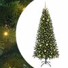 vidaXL Sapin de No&euml;l artificiel avec 300 LED Vert 210 cm PE et PVC