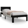 vidaXL Cadre de lit sans matelas noir 75x190 cm