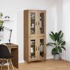 vidaXL Haut Armoire Ch&ecirc;ne artisanal 69,5 x 34 x 180 cm