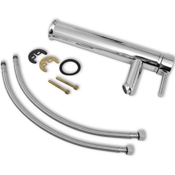 vidaXL Mitigeur de salle de bain Laiton