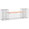vidaXL Banc de jardin design gabion 183x41x60,5 cm bois massif douglas