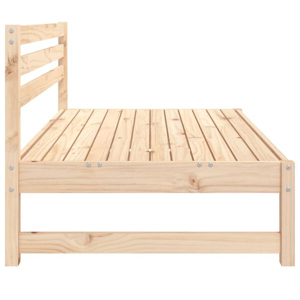 vidaXL Canapé central de jardin 120x80 cm bois de pin massif