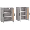 vidaXL Armoires murales 2 pcs sonoma gris bois d'ing&eacute;nierie