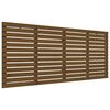vidaXL T&ecirc;te de lit murale Marron miel 166x3x91,5 cm Bois massif de pin