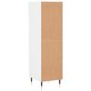 vidaXL Armoire &agrave; chaussure Blanc brillant 30x35x105 cm Bois ing&eacute;nierie