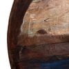 vidaXL Table basse Bois de r&eacute;cup&eacute;ration massif Base noire 60x60x33 cm
