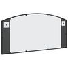 vidaXL Miroir mural noir 100x50 cm arche fer