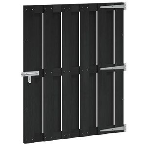 vidaXL Porte de Jardin 100 x 112 cm WPC et Aluminium Noir