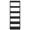 vidaXL Biblioth&egrave;que Ch&ecirc;ne noir 60 x 30 x 166 cm Bois d'ing&eacute;nierie