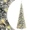 vidaXL Sapin de No&euml;l artificiel escamotable avec neige floqu&eacute;e 150 LED