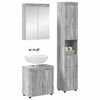 vidaXL Ensemble de mobilier de salle de bain TULUM Gris Sonoma