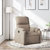 vidaXL Fauteuil inclinable taupe tissu microfibre
