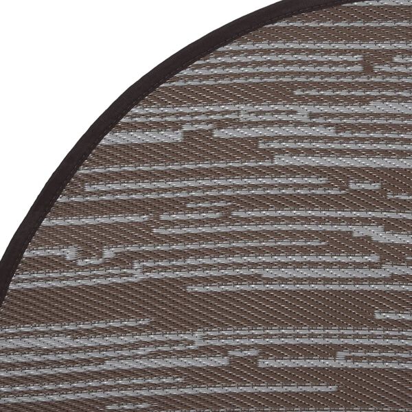 vidaXL Tapis d'extérieur ARAKIL marron Ø120 cm PP