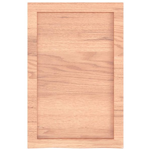 vidaXL Comptoir de salle de bain marron 40x60x(2-6) cm bois trait&eacute;