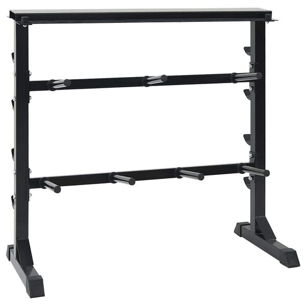 vidaXL Support pour halt&egrave;res Noir 99 x 45 x 95,5 cm