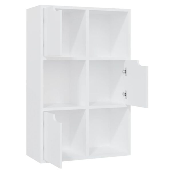 vidaXL Biblioth&egrave;que Blanc 60x27,5x88 cm Bois d'ing&eacute;nierie