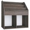vidaXL Porte-revue pour enfants Gris et ch&ecirc;ne sonoma Bois d&rsquo;ing&eacute;nierie