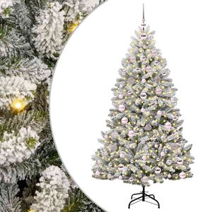 vidaXL Sapin de No&euml;l artificiel 180 cm 300 LED Blanc chaud