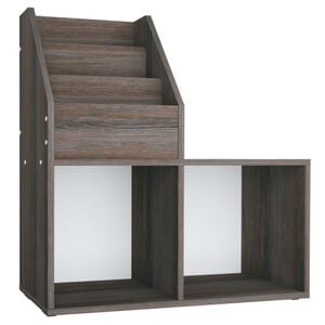 vidaXL Porte-revue pour enfants Gris et ch&ecirc;ne sonoma Bois d&rsquo;ing&eacute;nierie