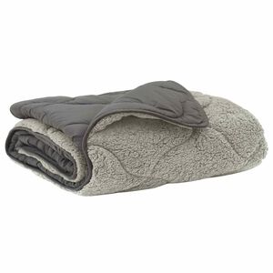 vidaXL Duvet d'&eacute;t&eacute; simple Matelass&eacute; Gris clair 135 x 200 cm