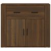 vidaXL Buffet Ch&ecirc;ne marron 80x33x70 cm Bois d'ing&eacute;nierie