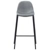 vidaXL Ensemble de bar 5 pcs Tissu Gris clair